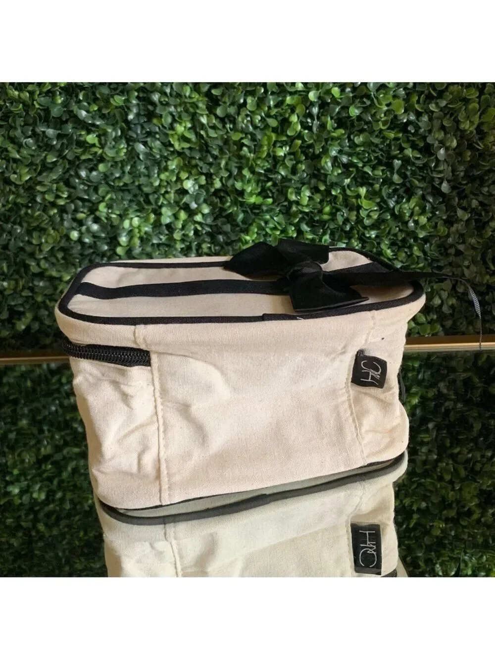 Hallmart Collectibles Canvas Cosmetics Bag | NEW | Makeup Bag